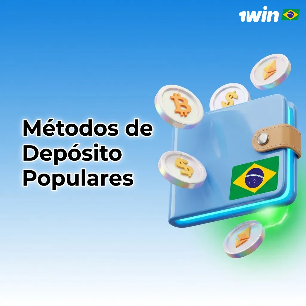 Brazilian payment methods including Pix, Binance Pay, Bitcoin, USDT, Ethereum, and TRON for quick and secure deposits