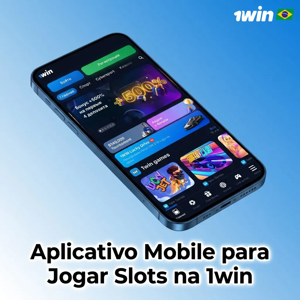 Mobile app interface showing slot game navigation and gameplay features on 1win platform