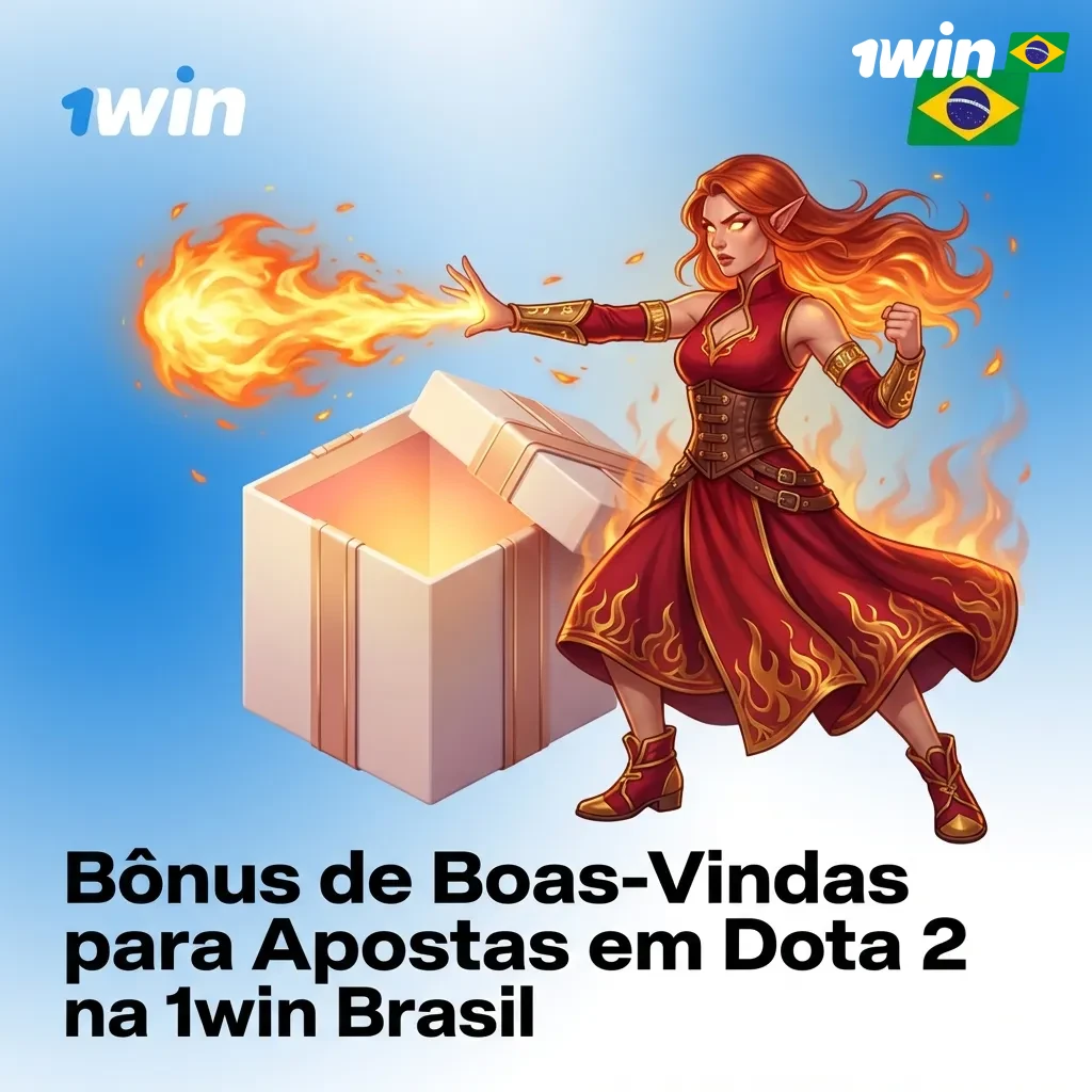 1win Brasil welcome bonus promotion for Dota 2 betting showing 500% bonus up to R$ 11,200 for new players