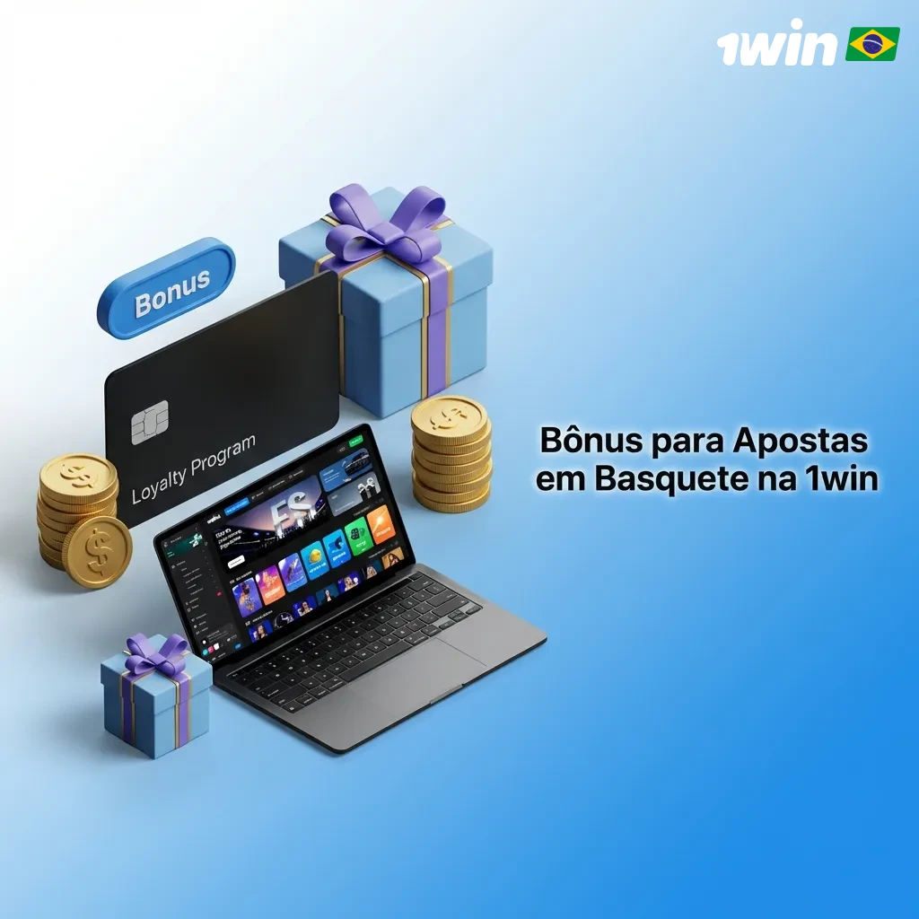 Bônus de até R$ 3.000 para apostas em basquete na 1win com requisitos de rollover em apostas múltiplas
