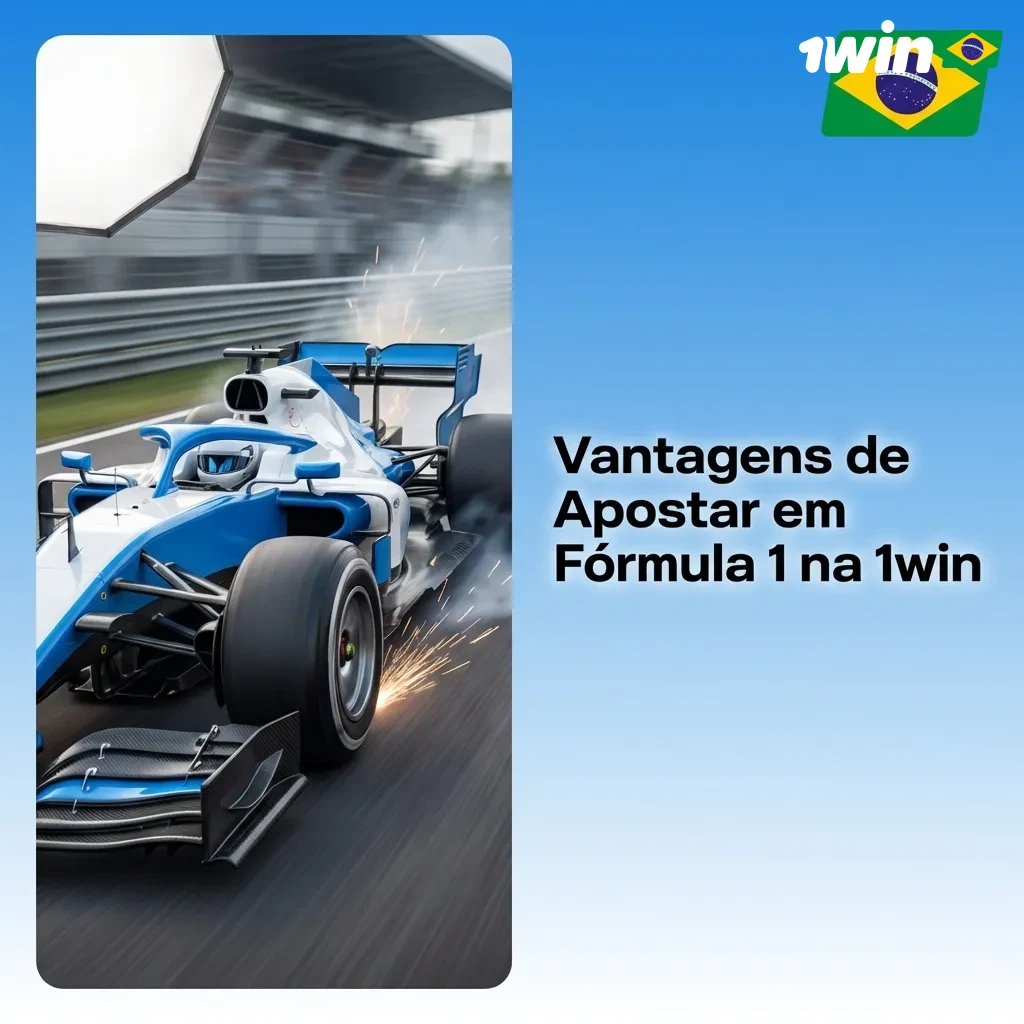 Formula 1 betting interface showing live odds, race statistics, and multiple betting markets on 1win platform