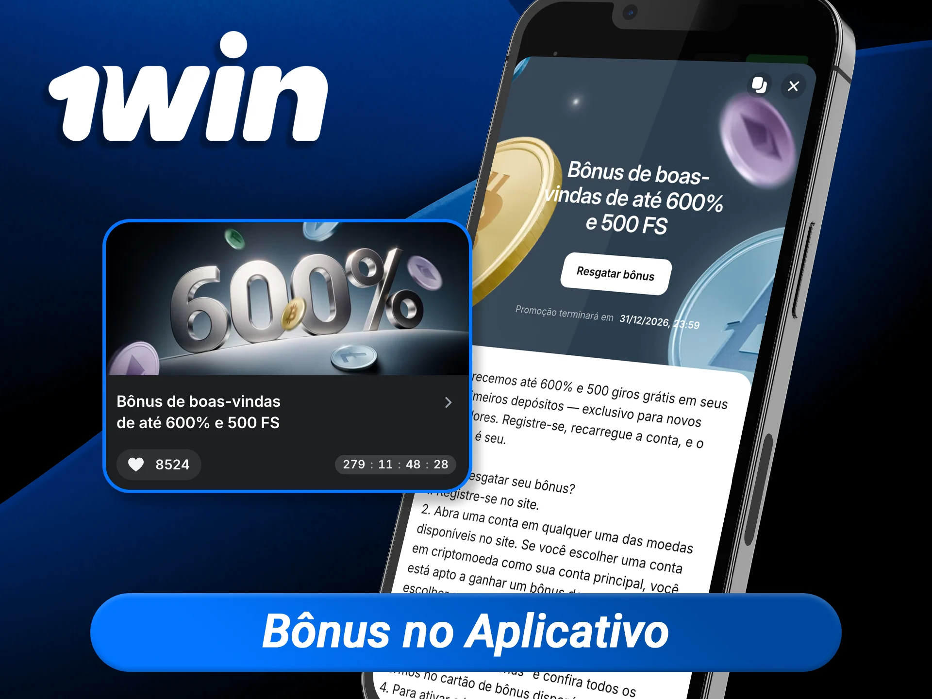 Receba um bônus especial de boas-vindas ao realizar seu primeiro depósito através do app 1win, aumentando suas chances de ganhar desde o início.