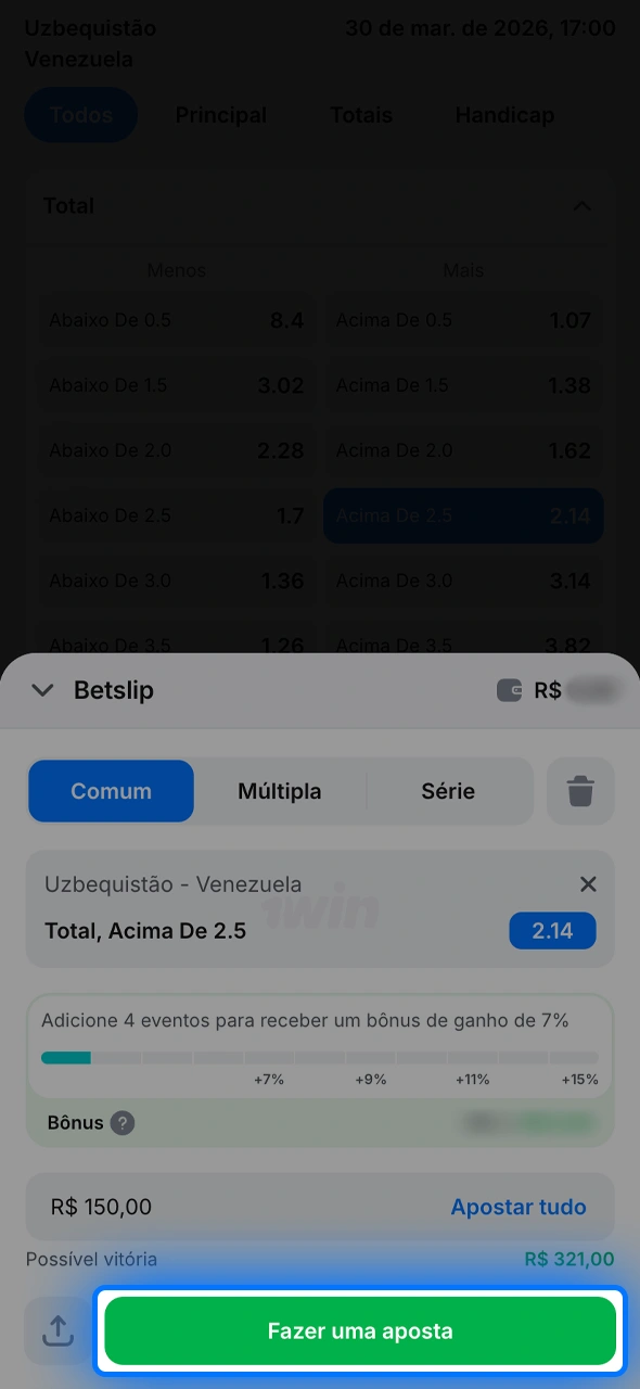 Valide seu bilhete no app 1win e acompanhe os resultados em tempo real com estatísticas ao vivo.