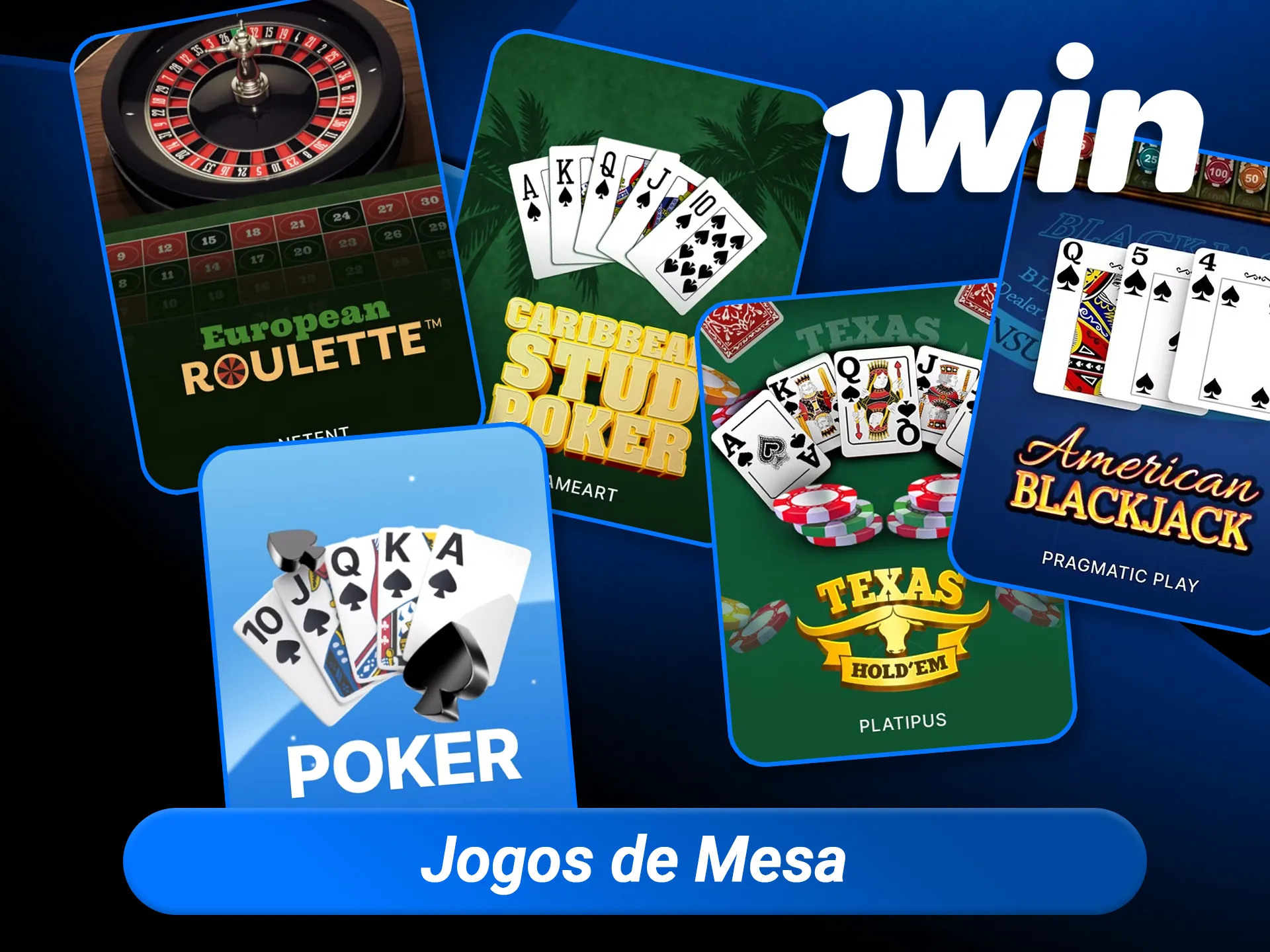 Desafie a sorte e a habilidade na 1win com clássicos como Blackjack, Baccarat e diferentes versões de Roleta.