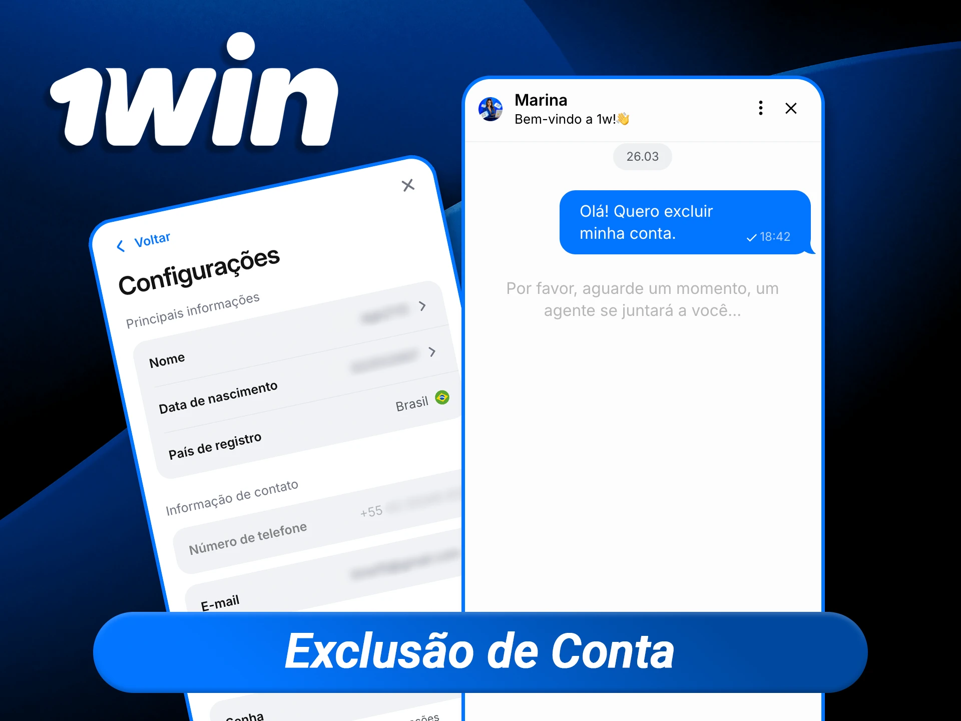 Entenda o procedimento de jogo responsável para solicitar a autoexclusão ou o encerramento definitivo do seu perfil na plataforma 1win.